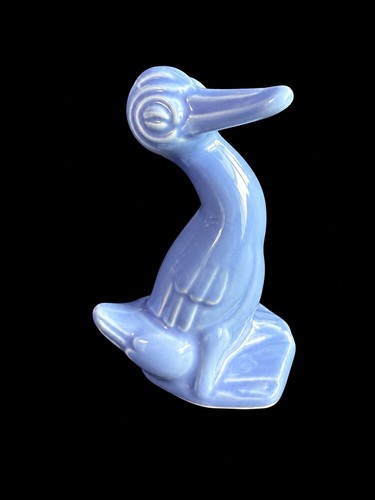 Statuina animale anatra blu