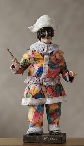 Arlecchino in cartapesta - ,