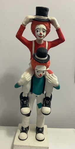 Scultura pagliacci gesso - in,