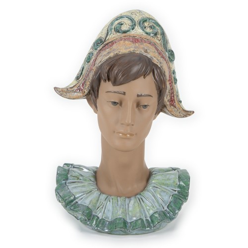 Busto arlecchino pensivo - busto,