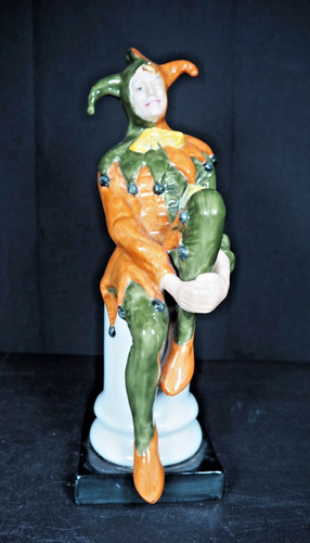 Harlequin jester porcelain - harlequin,