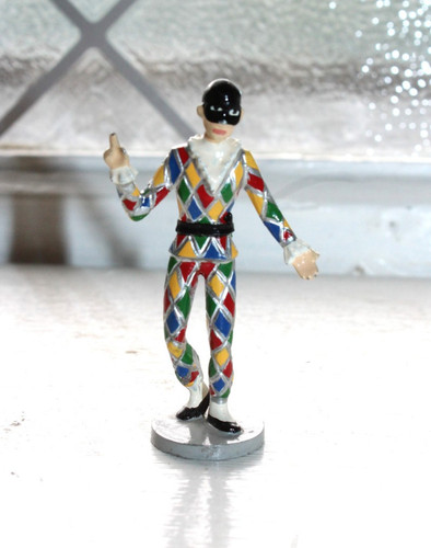 Statuina pagliaccio arlecchino