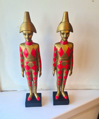 Coppia statuine giullare